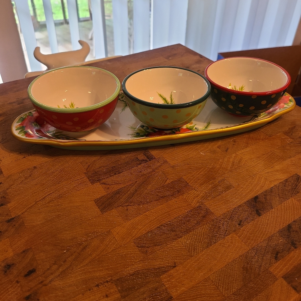 Pioneer woman Christmas collection  serving bowls